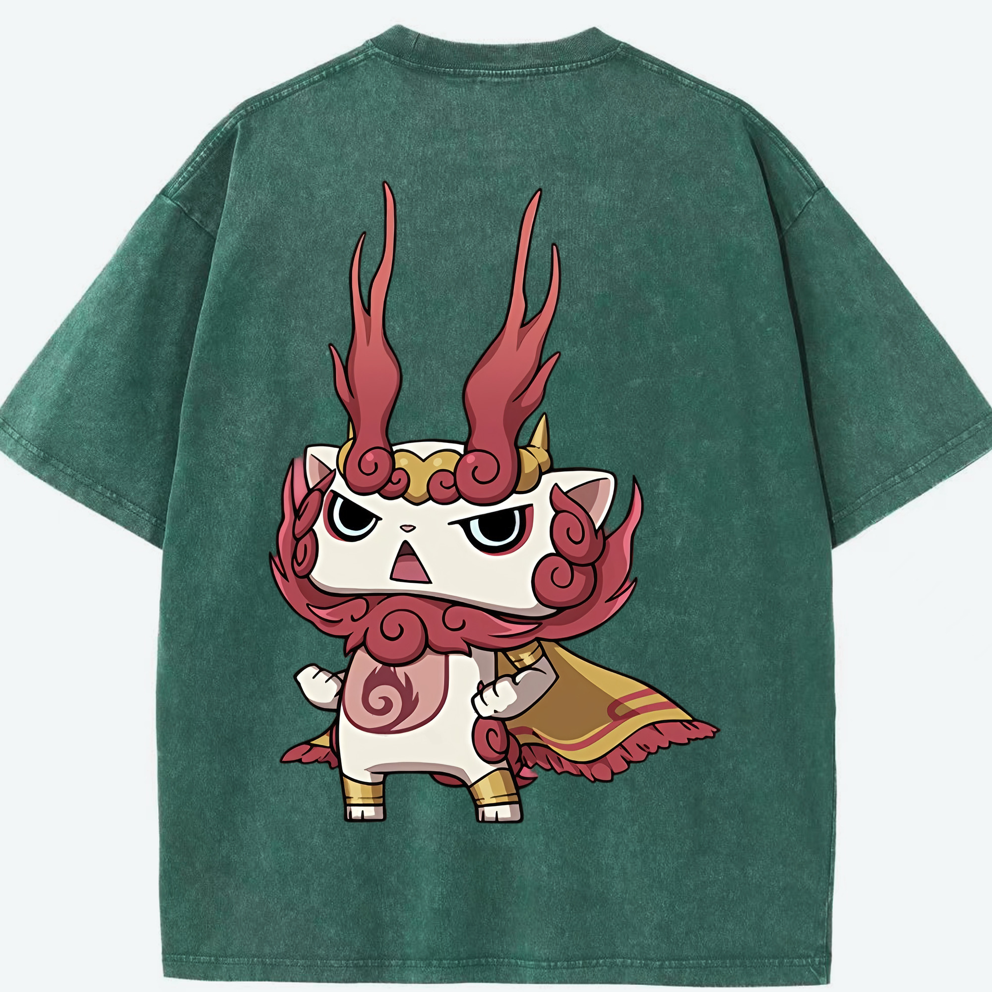 （画像用） 妖怪ウォッチ Yo-kai Watch 綿100% ヴィンテージ風 半袖Tシャツ（背面プリント）